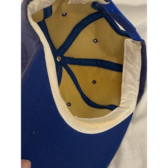 Vintage Edco Drilling Company Patch Hat Dad Cap Snapback Blue Cotton Foam Truck - Picture 10 of 11